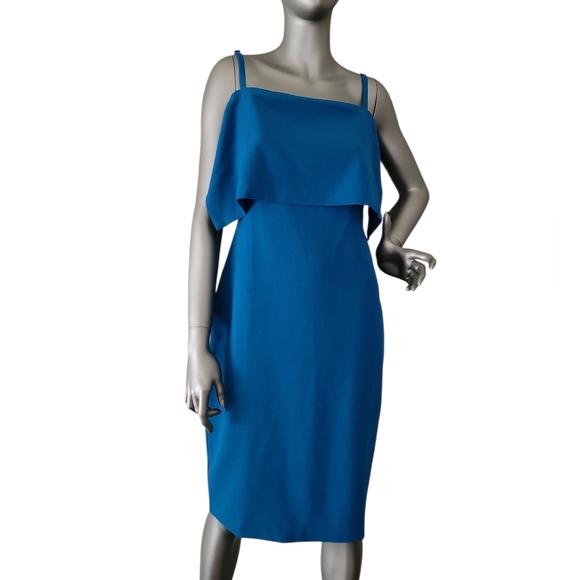 Nicole Miller Dresses & Skirts - Nicole Miller New York Cold Shoulder Teal Dress